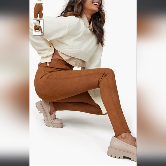 Spanx Faux Suede Leggings - Picture 3 of 8